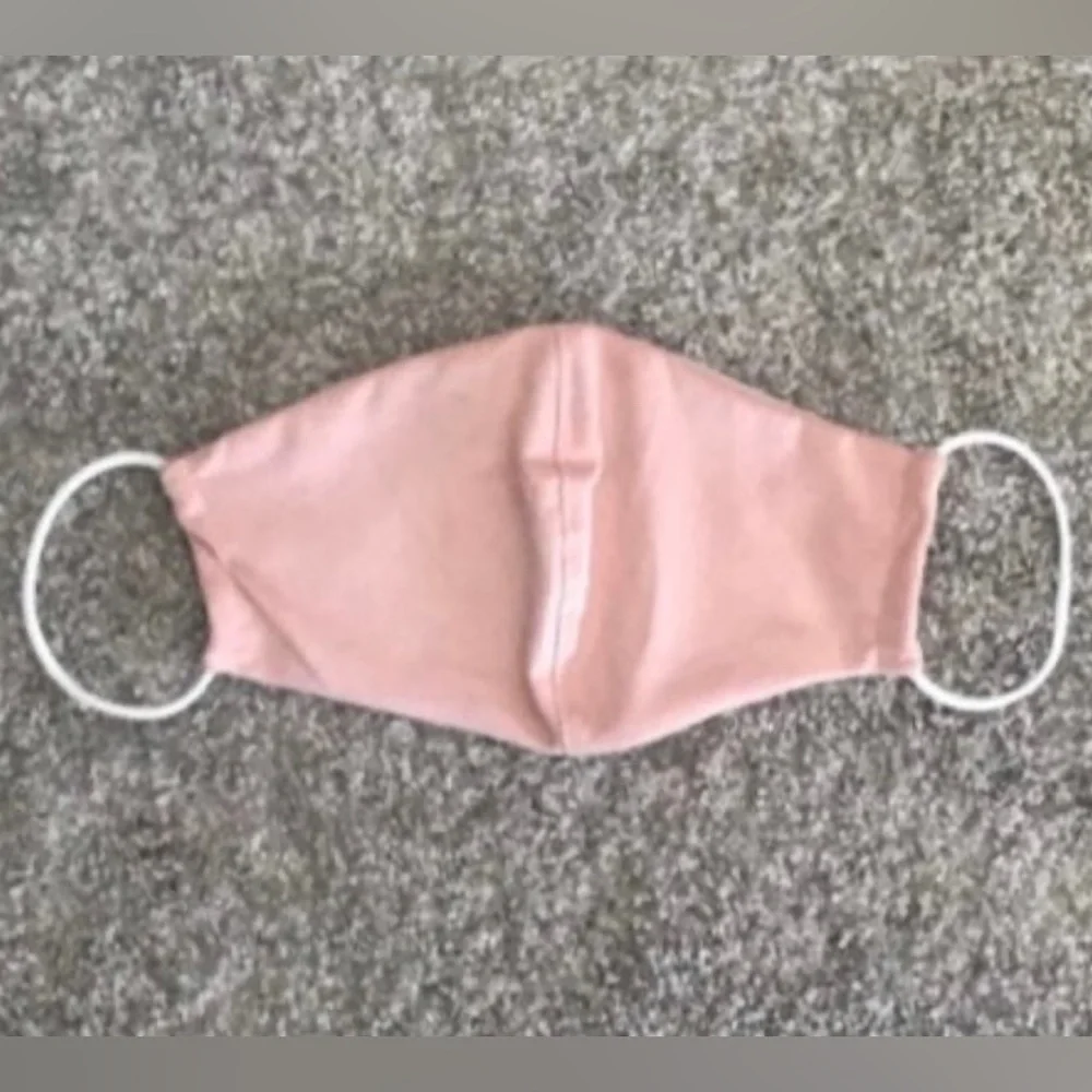 Soft Suede Pink Elastic Face Mask